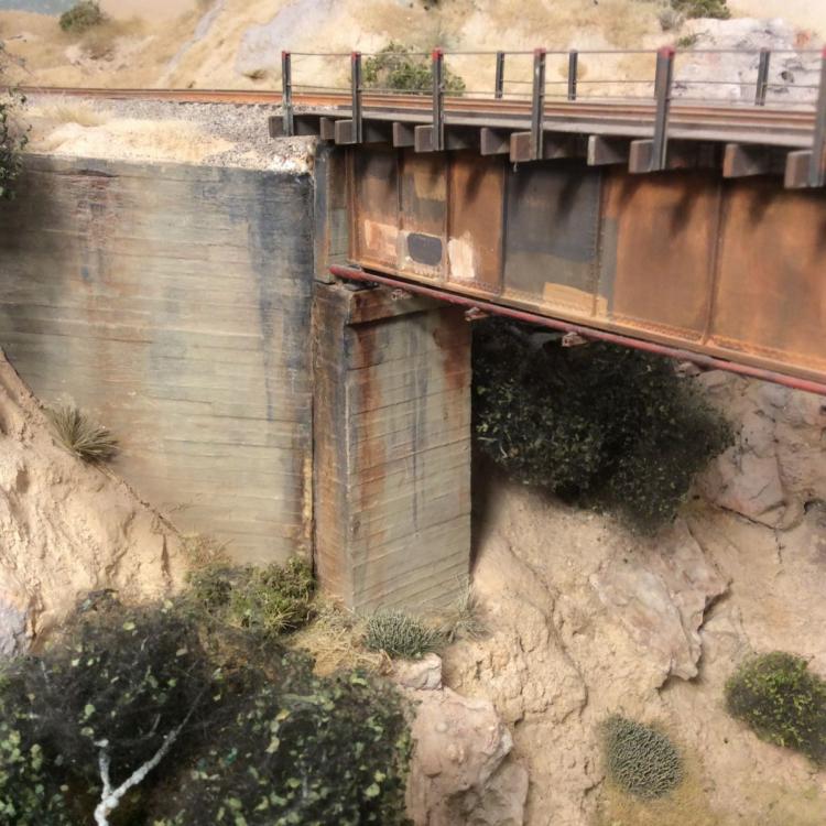 Weathering bridge abutments help needed Model Railroad Hobbyist